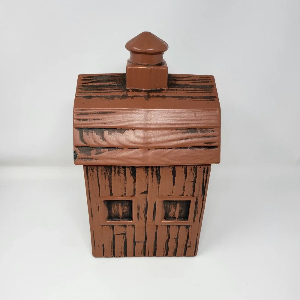 Vintage Cookie Jar Dutch Treat Barn McCoy Ceramic Cottagecore Brown Yellow Retro